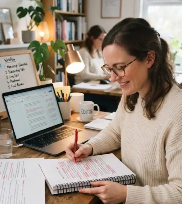 Book editing and proofreading process